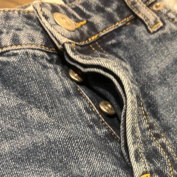 BDG Jessye Straight Leg Two Tone Jeans 100% Cotton Cropped Tag 27 - Picture 4 of 8